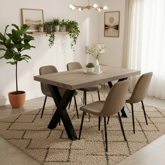 Bodahl Compact ‘Terra’ 08 Vintage Grey 140cm Straight Edge Dining Table