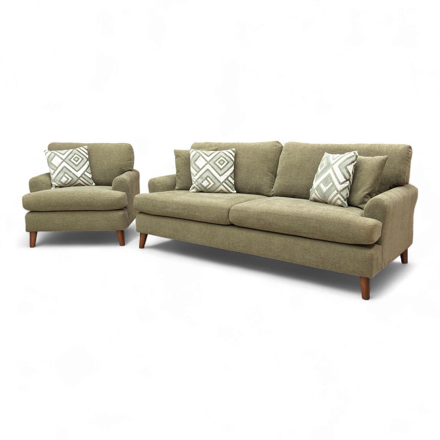 Side profile of the 'Jackson' 4 Seater Sofa, illustrating the depth of the seat, high back, and the shape of the rounded arms.