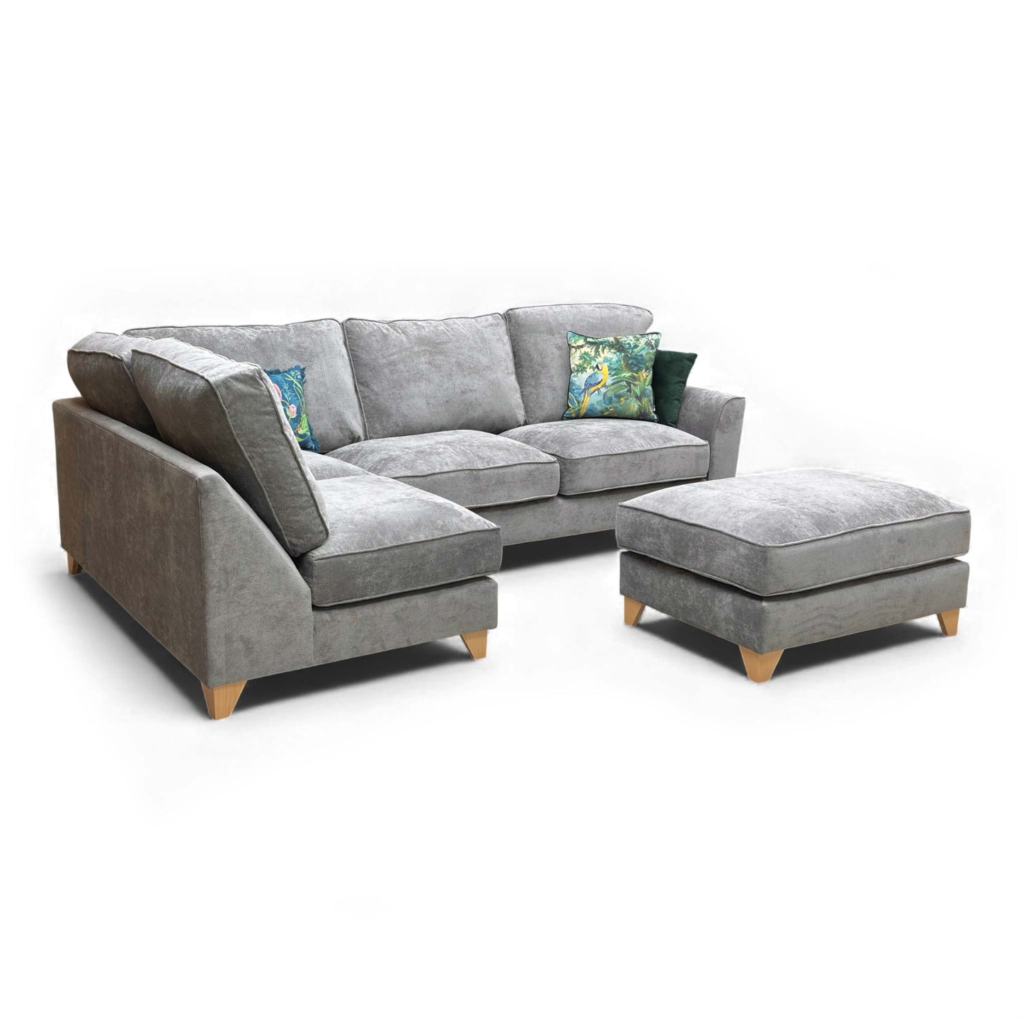 Side view of the sofa end.