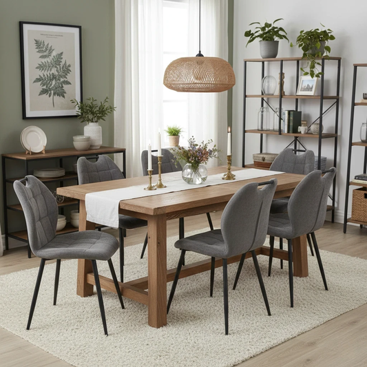 Living Room of the Alva Fixed Dining Chair.