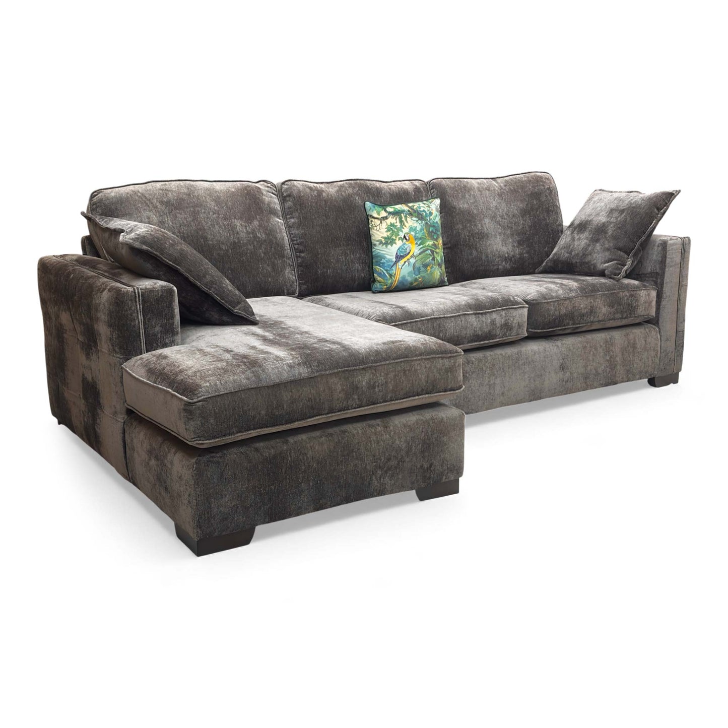 Side view of the 'Chelsea' LHF Open End Chaise Corner Sofa.