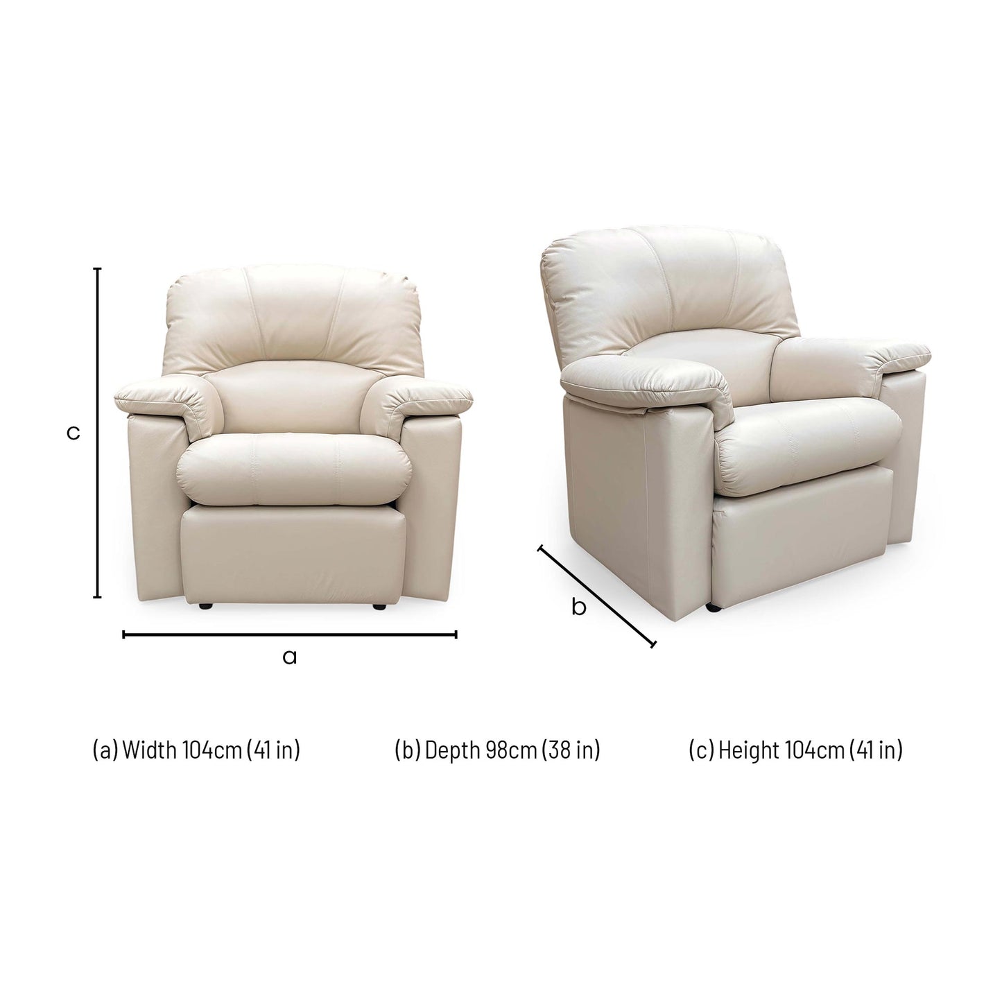 G Plan ‘Chloe’ L843 Cambridge Stone Leather Armchair