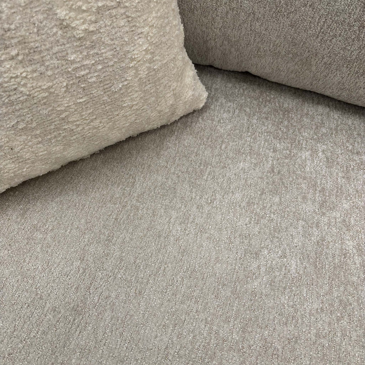 ‘Trinity’ Natural Fabric Left Hand Double Arm Corner Group Sofa