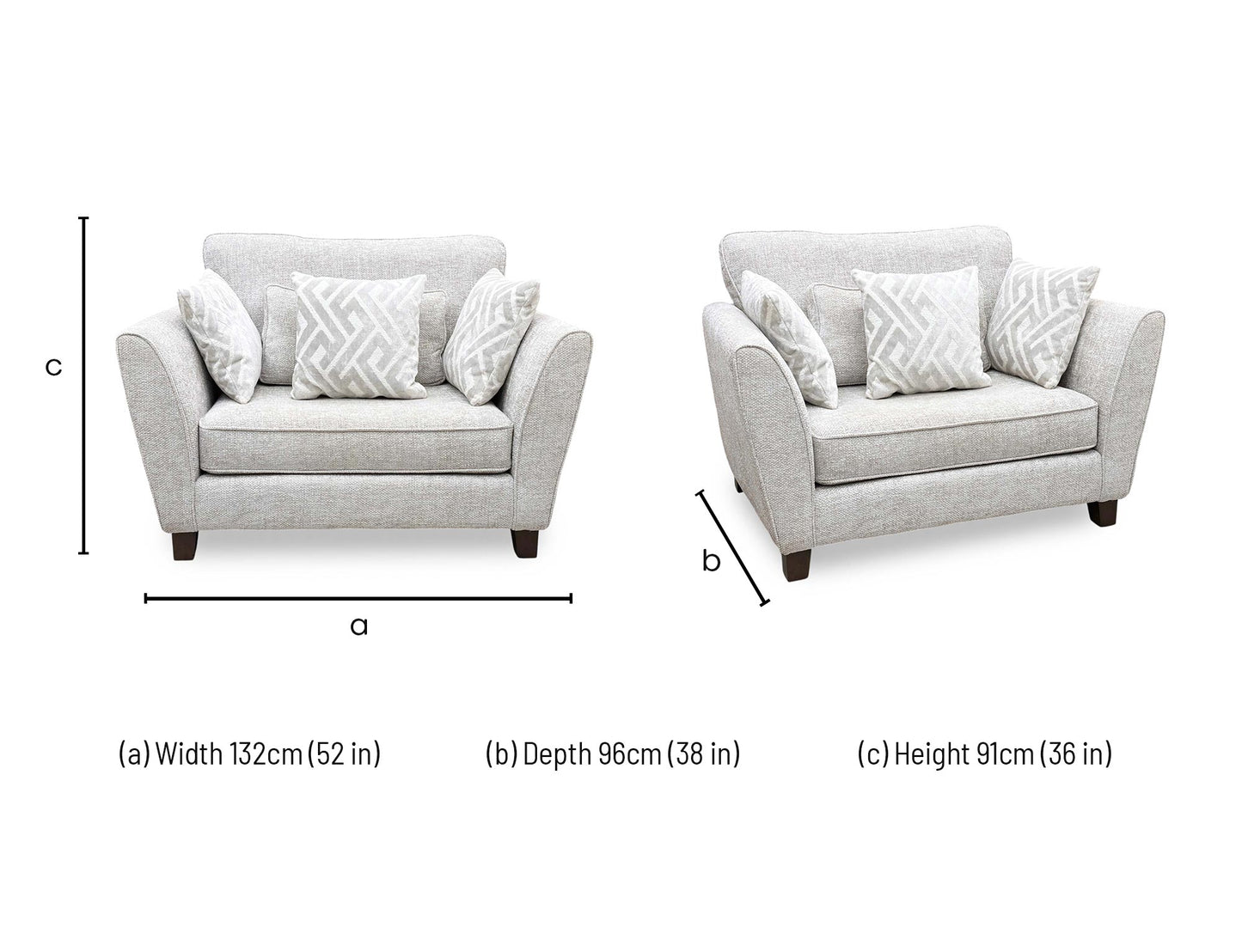 ‘Tabitha’ Light Grey Fabric Snuggler