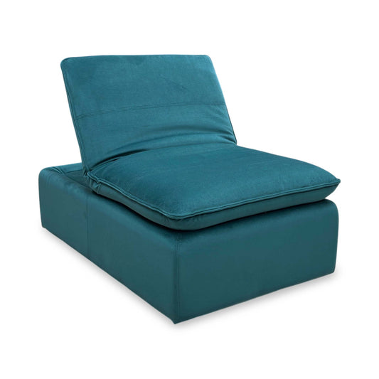 ‘Starlight Express’ Fab-Meg-R36 Lake Green Fabric Storage Chair Footstool