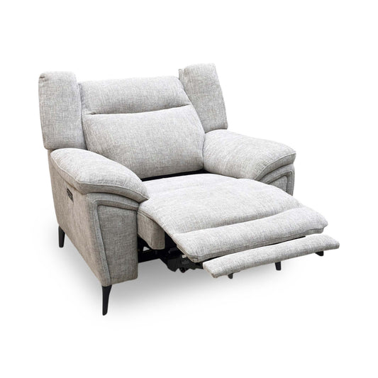 ‘Panache’ Grey Fabric Power Recliner Chair