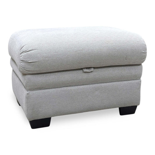 Parker Knoll ‘Hudson 23’ Fusion Stone Grey Fabric Storage Footstool