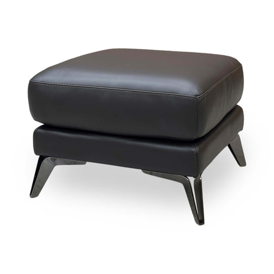 ‘Contempo’ Bv-1748 Dark Chocolate Leather Footstool