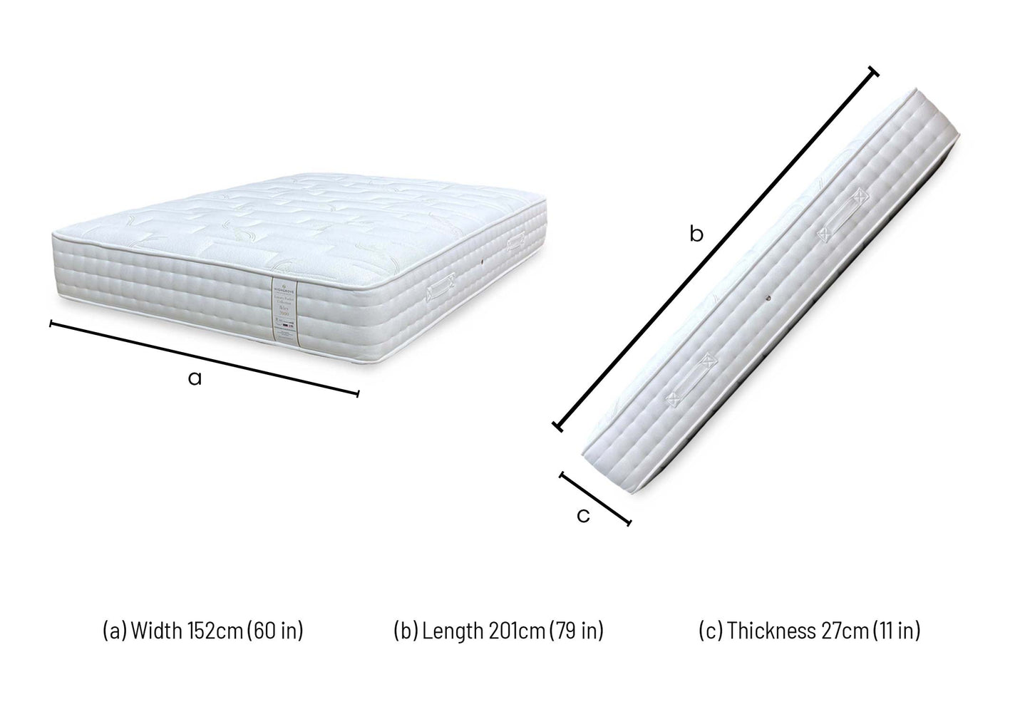 ‘Ikley’ 2000 Pocket Sprung Mattress - King