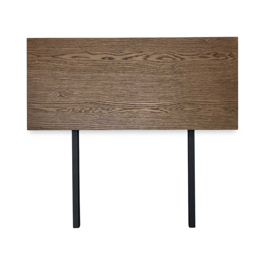 Full View ‘Moon’ contemporary 50cm dining table extension leaf, showcasing a beautifully finished matching wood top surface with clean, straight edges.