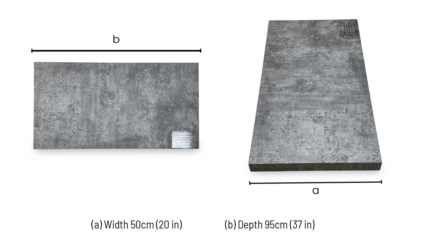 ‘Moon’ 50cm Extension Leaf for X Shaped Legs Dining Table