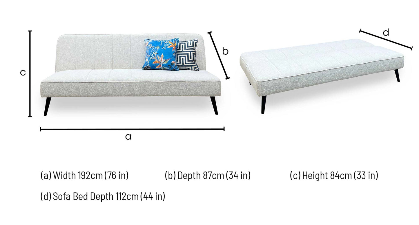 ‘Courtina’ Natural Fabric Sofa Bed