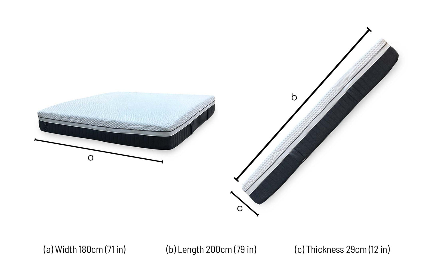 Emma Mattress Diamond Deluxe Hybrid Soft Tension Diamond Cool Foam Mattress - Super King Furniture Village