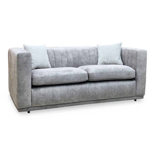 ‘Astoria’ Lifestyle Silver Dapple Fabric 3 Seater Sofa Sofology