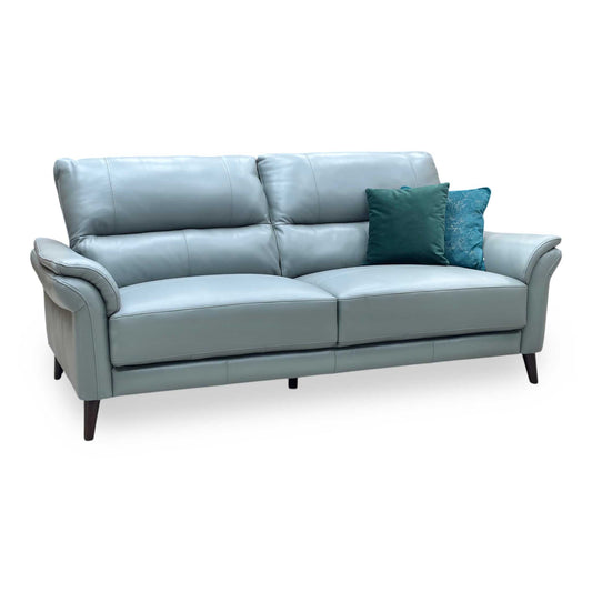 ‘Winner’ Montana Cat-60_33 Granite Leather 3 Seater Sofa Furniture Village