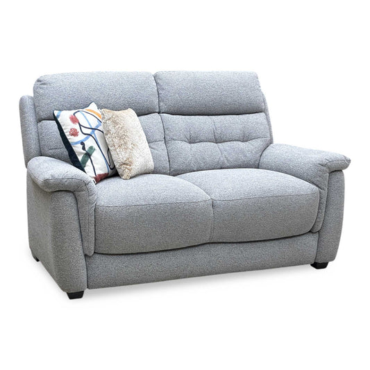 ‘Springer’ Light Grey Fabric 2 Seater Sofa Furniture Village