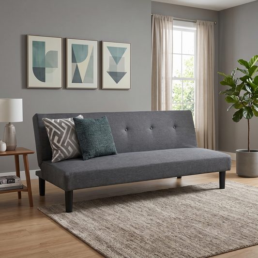 ‘Dax’ Dark Grey Fabric Sofa Bed Very.com