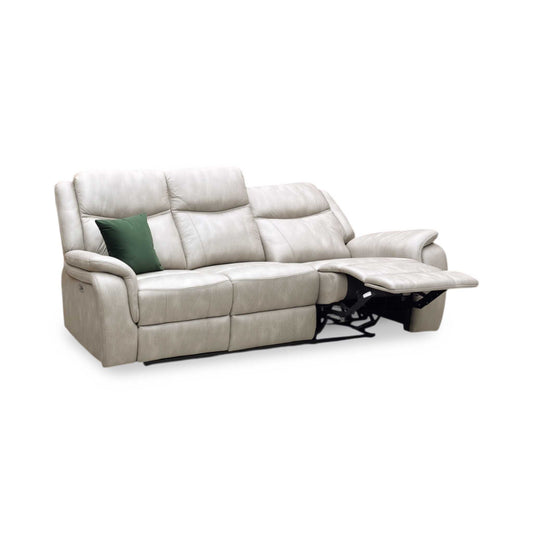 ‘Texas’ Stainley Stone Microfibre 3 Seater Power Recliner Sofa Thornbrook (a Joseph James brand)