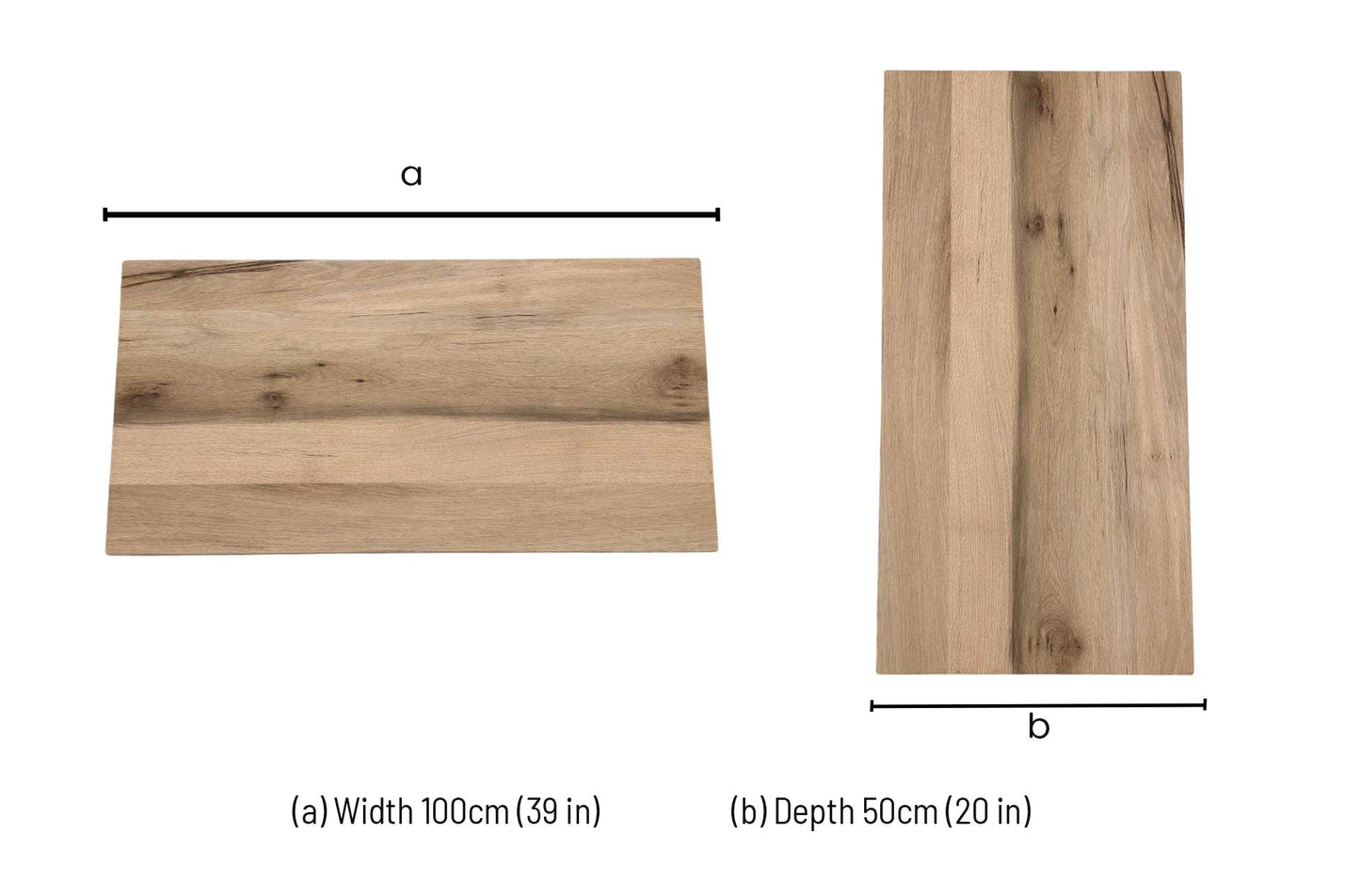 Bodahl 'Roma' 52 Natura Bianca Solid Oak Straight Edge 100cm Table Extension Leaf