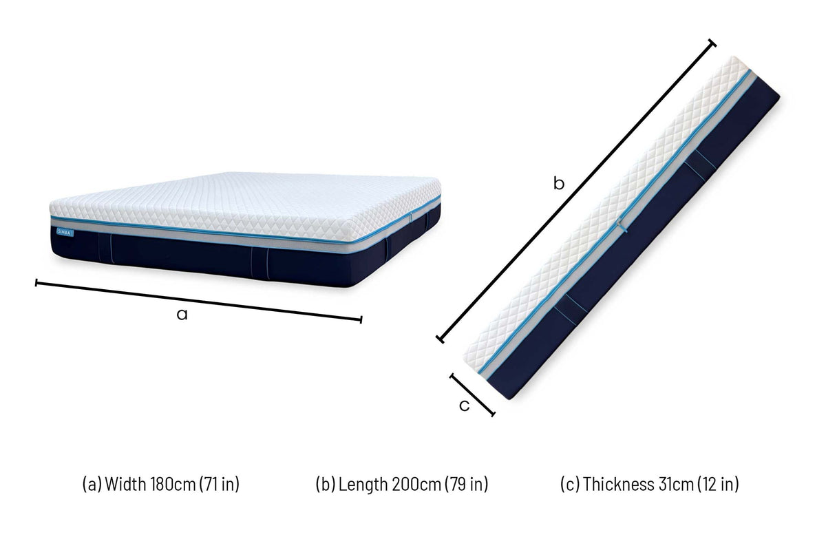 Simba Luxe Hybrid 5700 Pocket Springs Medium Firmness Mattress - Super King