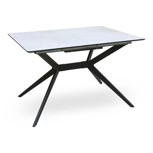 Lia Grey Veneer Small Extending Dining Table