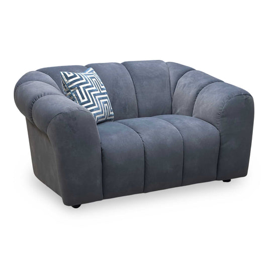 'Rhianna' Manhattan Charcoal 58003 Fabric Cuddler Chair