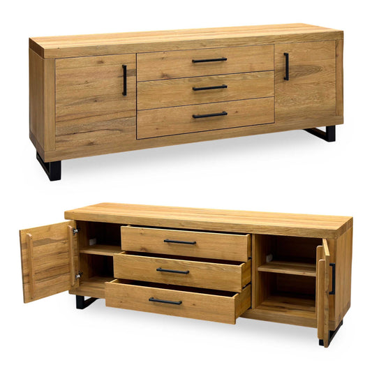 Bodahl 'Terra' 1 Oil Solid Oak Large 2 Door 3 Drawer Sideboard