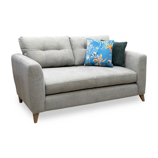 The Lounge Co. ‘Hermione’ Grey Woven Fabric 2 Seater Sofa
