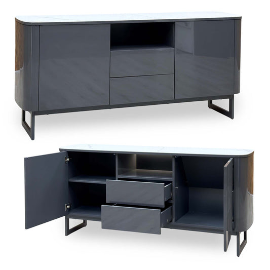 'Carrera' Ceramic Top 2 Door 2 Drawer Sideboard