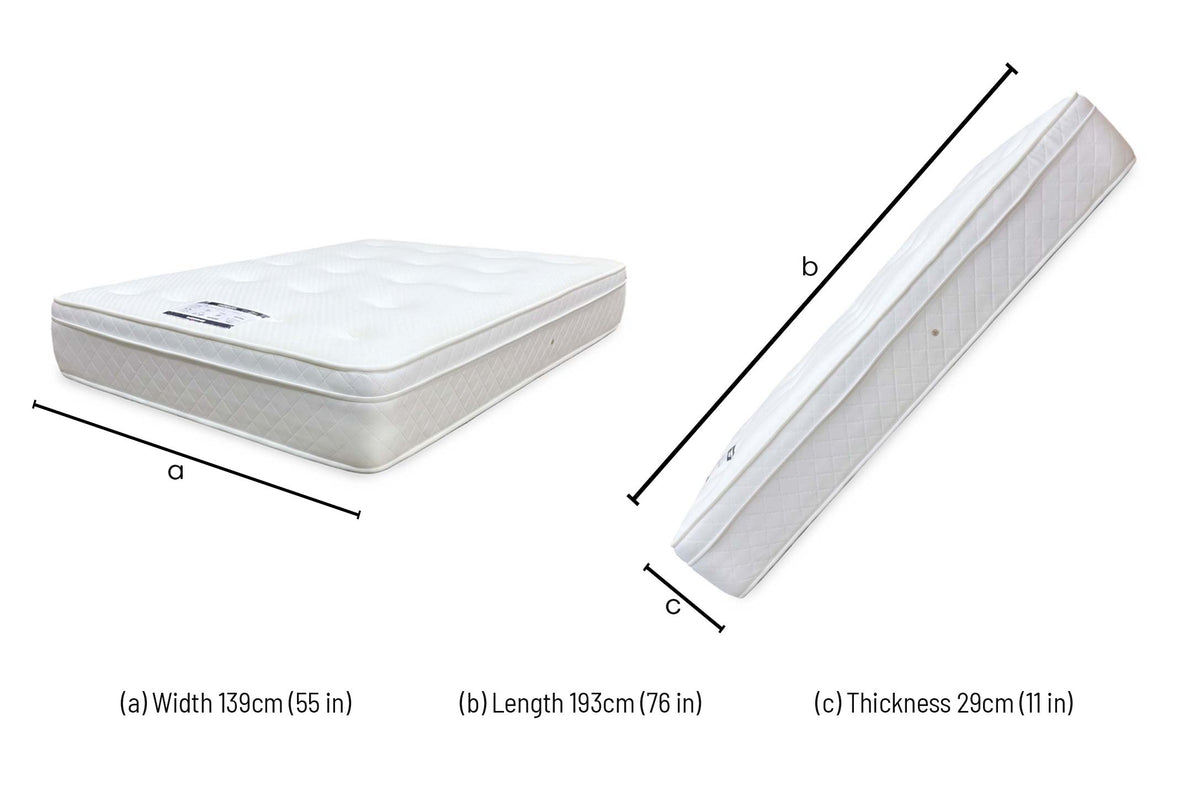 'Serenity 1000' 1000 Pocket Memory Mattress - Double