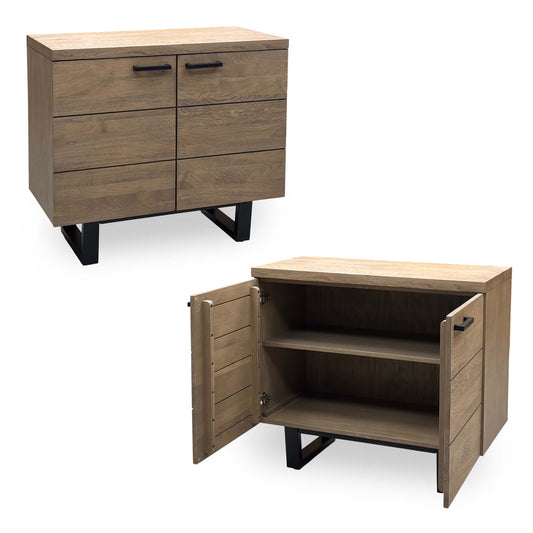‘Saturn’ Solid Oak 2 Door Sideboard