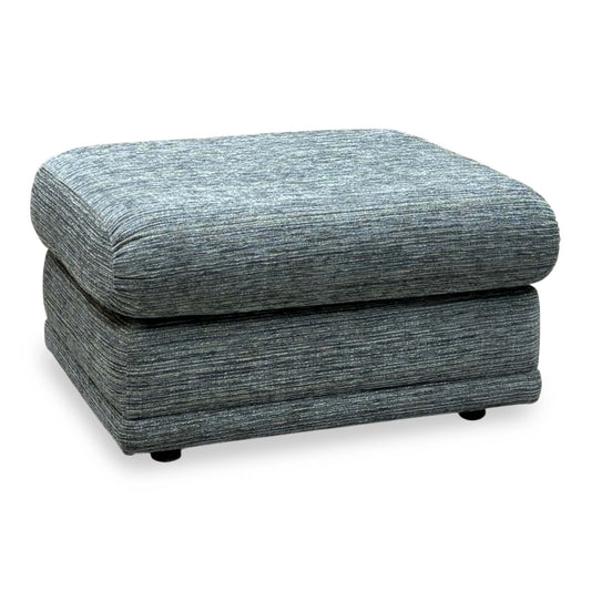 G Plan ‘Malvern’ B925 Waffle Marine Blue Fabric Footstool