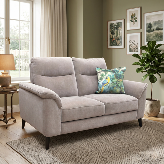 ‘Morgan’ Manhattan Nutmeg 58005 Linen Fabric 2 Seater Sofa