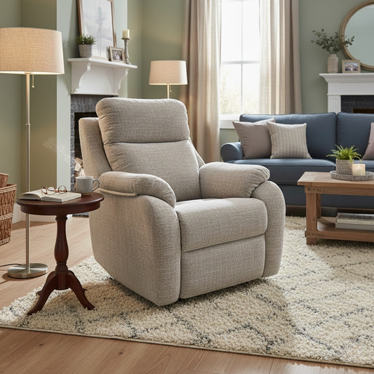 G Plan 'Kingsbury' B103 Shore Slate Woven Fabric Armchair