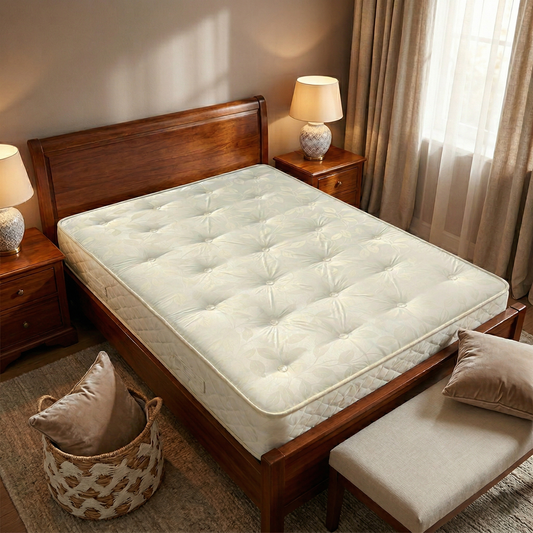'Turin' Hypoallergenic Firm Fully Pocket Sprung Double Sided Mattress - Double