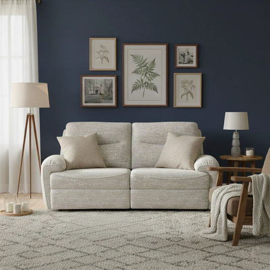 living room of the G Plan ‘Amesbury’ Power Recliner Sofa in a room setting.