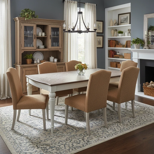 Living Room of the Annecy Extending Dining Table.