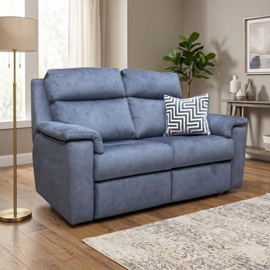 Living room of the Thornbury sofa, highlighting the plush, high-back cushions and curved armrest design.