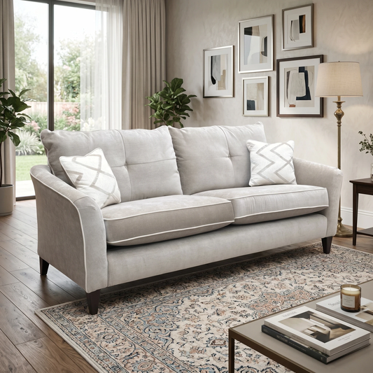 ‘Soho’ Garda Acier Cp Dw Ft4 Fabric 4 Seater Classic Back Sofa