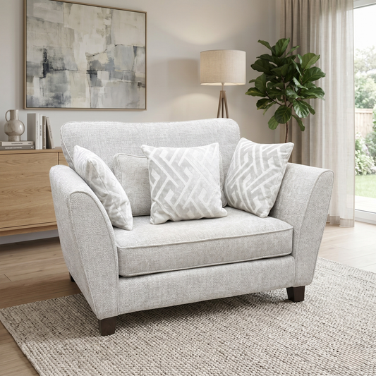 ‘Tabitha’ Light Grey Fabric Snuggler