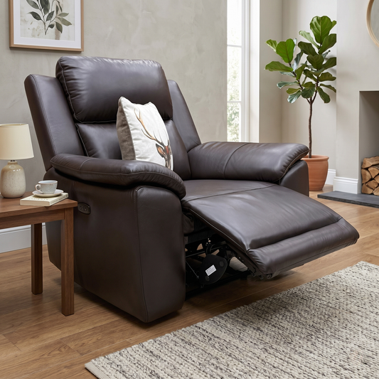 'Utah' Espresso Brown Lx-6413 Power Recliner Chair