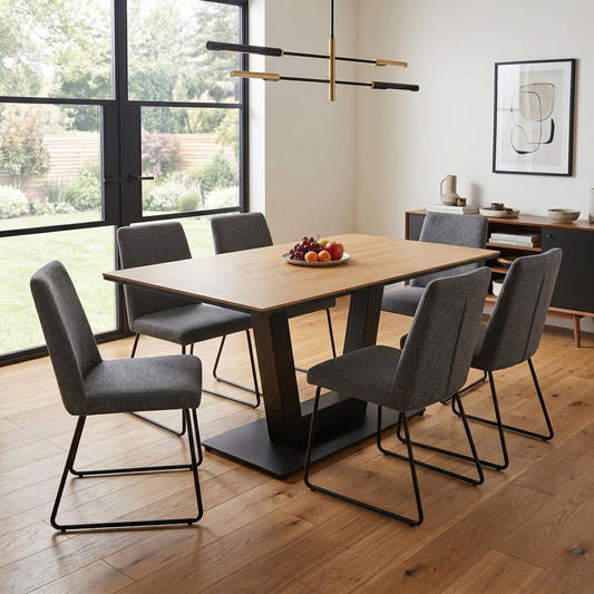 'Venus' Earth Finish Dining Table