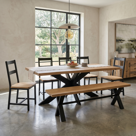 ‘Earth’ Solid Oak 180cm Dining Bench