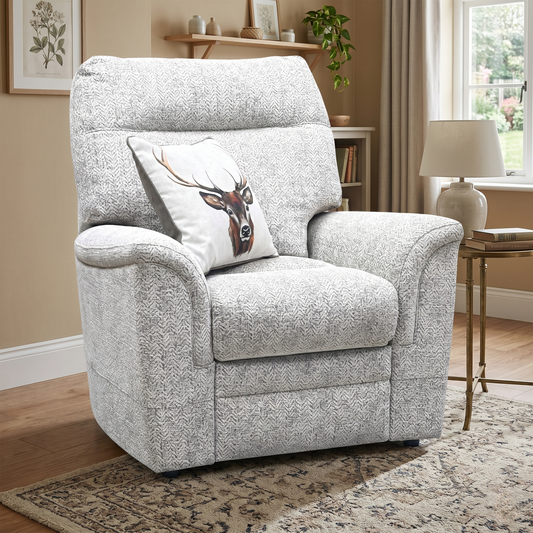 Parker Knoll ‘Hudson 23’ Ida Stone 006035-0055 Fabric Chair