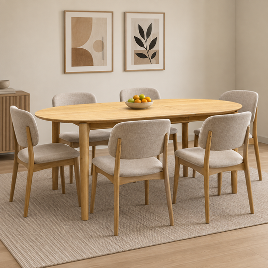 G Plan Winchester Oak Veneer Oval Extending Dining Table – view 2