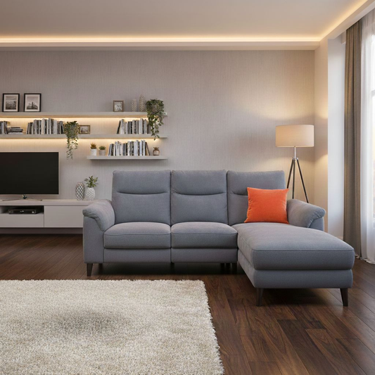 Living room of the ‘Morgan' Corner Sofa in a modern room setting.