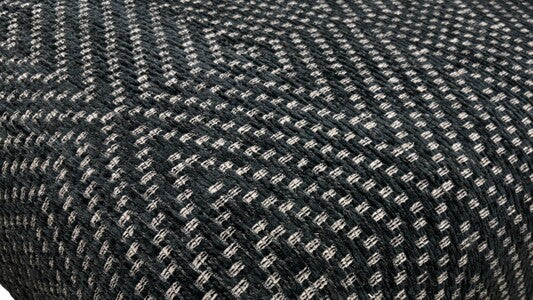 Boutique ‘Brando’ Wicker Ebony Large Fabric Footstool