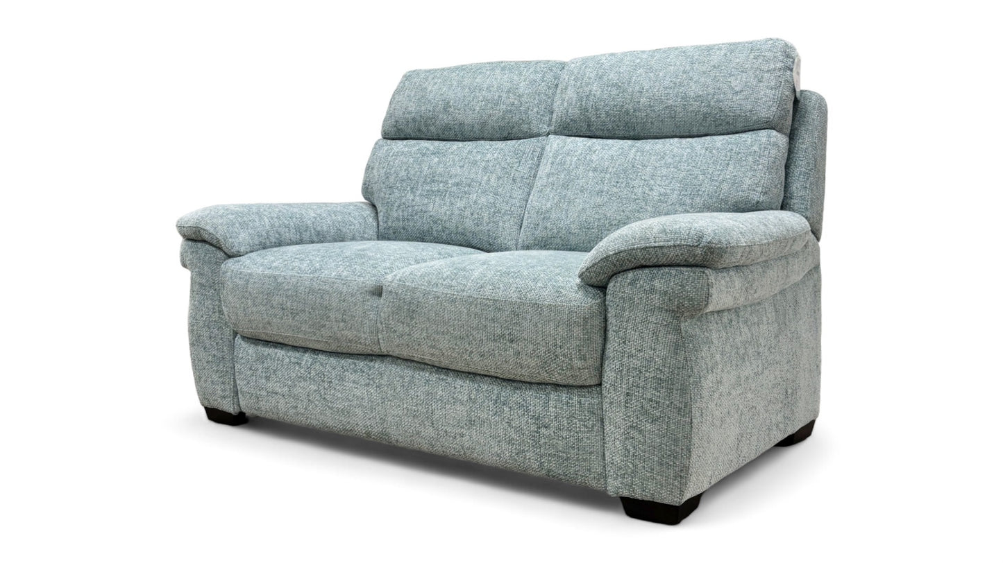 Comfort Story ‘Serene’ Baby Blue Fabric 2 Seater Sofa