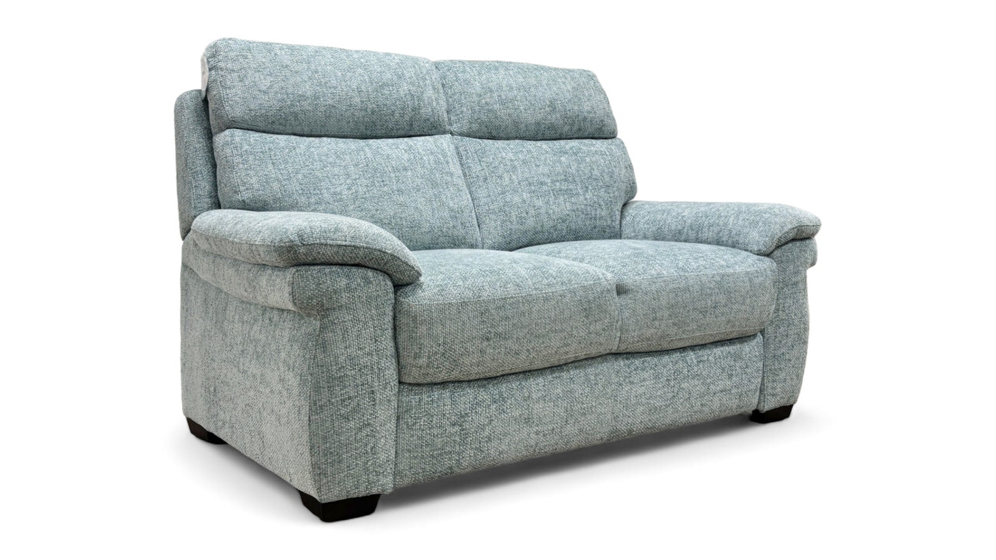 Comfort Story ‘Serene’ Baby Blue Fabric 2 Seater Sofa