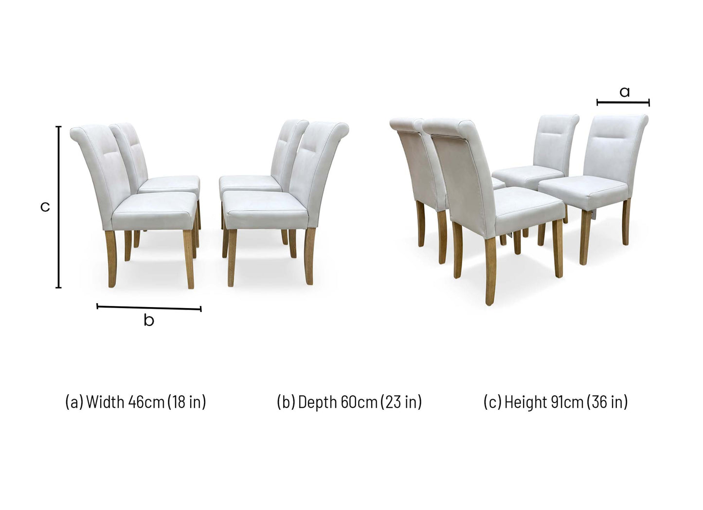 ‘Lewis’ Solid Oak Small Extending Dining Table with 4 Light Grey Faux Leather Chairs Set